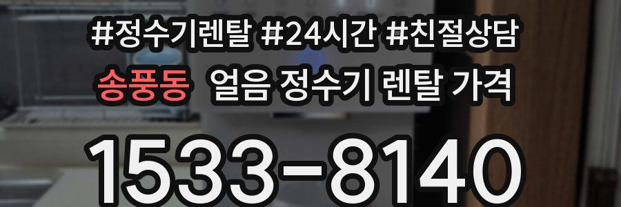 송풍동 얼음 정수기 렌탈 가격