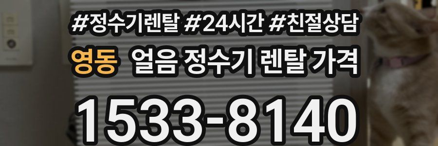 영동 얼음 정수기 렌탈 가격