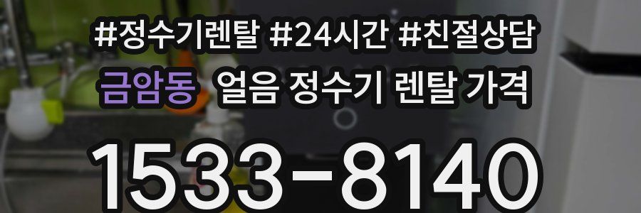 금암동 얼음 정수기 렌탈 가격