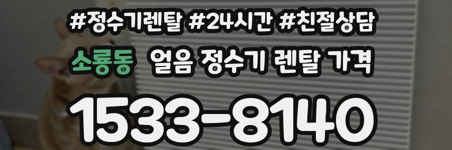 소룡동 얼음 정수기 렌탈 가격