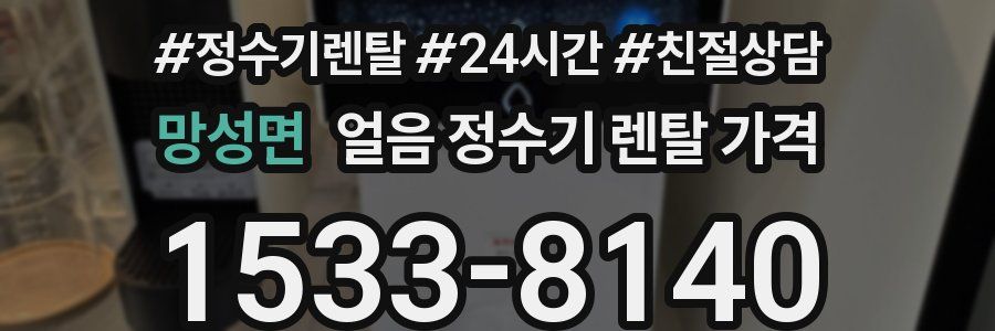 망성면 얼음 정수기 렌탈 가격