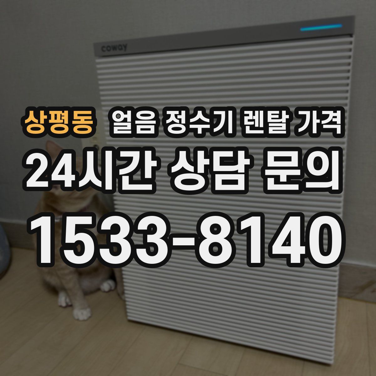 상평동 얼음 정수기 렌탈 가격