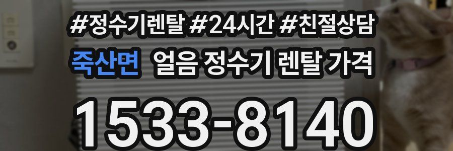 죽산면 얼음 정수기 렌탈 가격