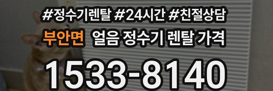 부안면 얼음 정수기 렌탈 가격