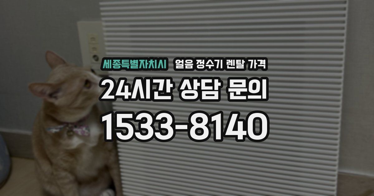 세종특별자치시 얼음 정수기 렌탈 가격