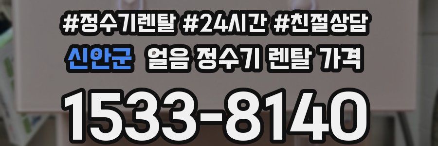 신안군 얼음 정수기 렌탈 가격