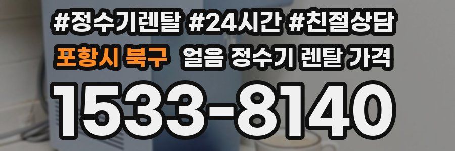 포항시 북구 얼음 정수기 렌탈 가격