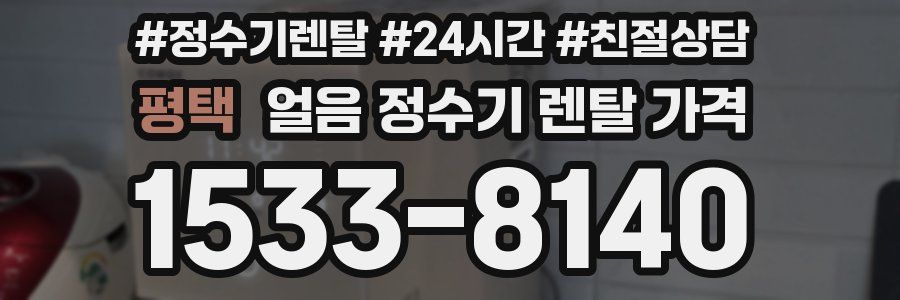 평택 얼음 정수기 렌탈 가격