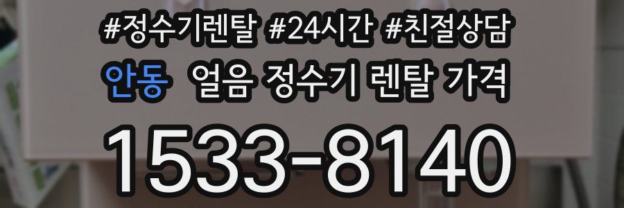 안동 얼음 정수기 렌탈 가격