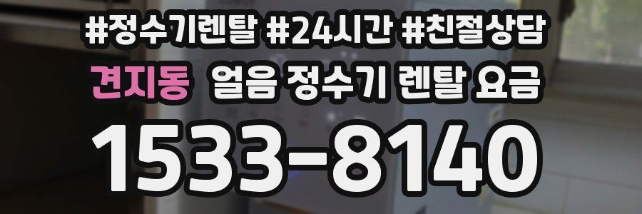 견지동 얼음 정수기 렌탈 요금