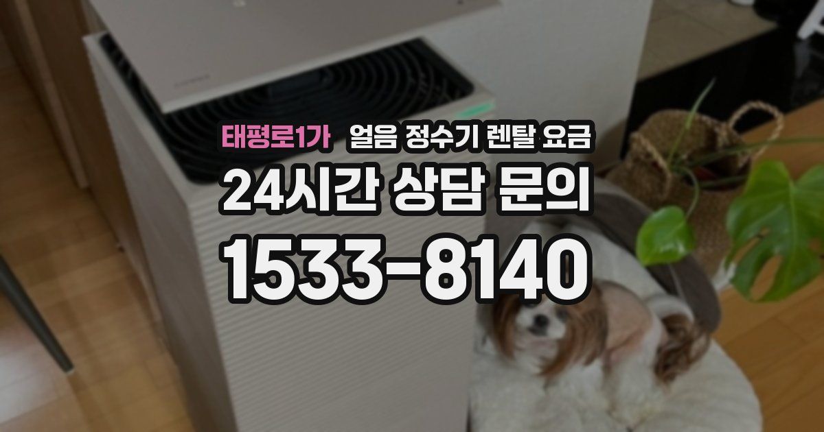 태평로1가 얼음 정수기 렌탈 요금