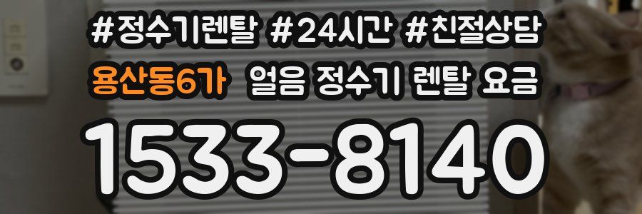 용산동6가 얼음 정수기 렌탈 요금