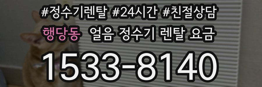 행당동 얼음 정수기 렌탈 요금