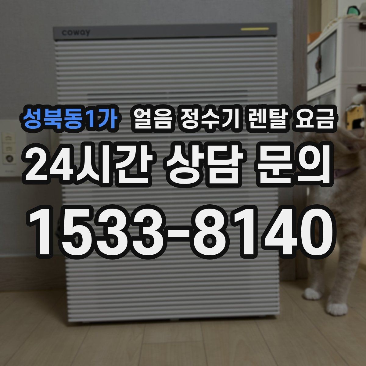 성북동1가 얼음 정수기 렌탈 요금 무전원 제품과의 차이 정리