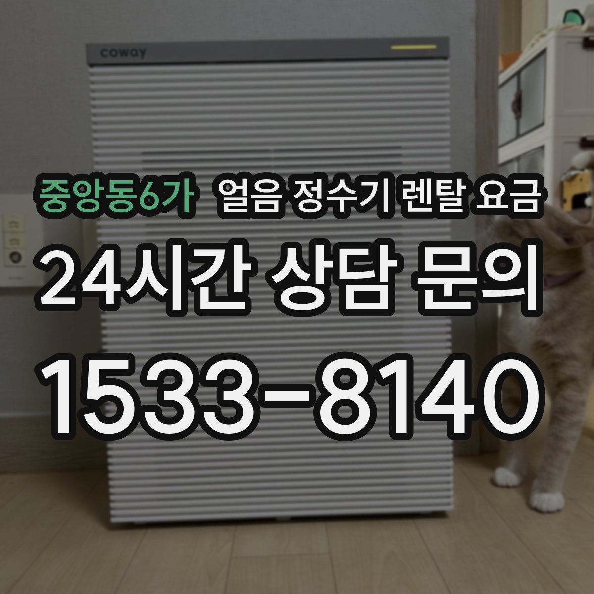 중앙동6가 얼음 정수기 렌탈 요금