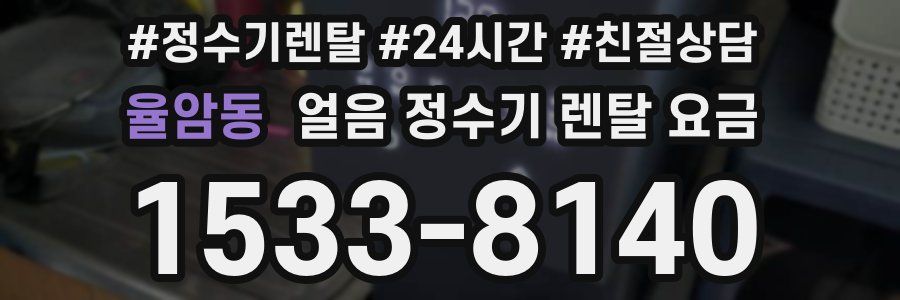 율암동 얼음 정수기 렌탈 요금