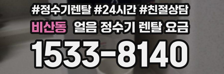 비산동 얼음 정수기 렌탈 요금