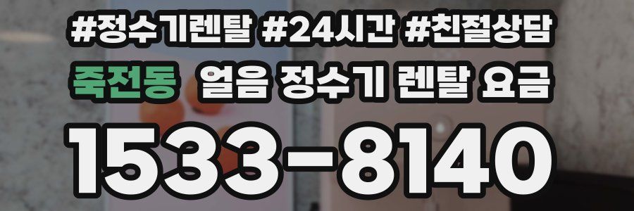 죽전동 얼음 정수기 렌탈 요금