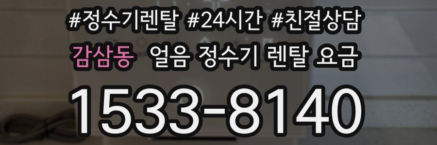 감삼동 얼음 정수기 렌탈 요금