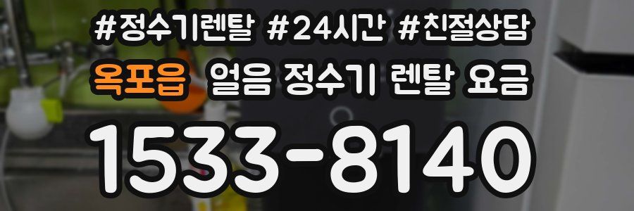옥포읍 얼음 정수기 렌탈 요금