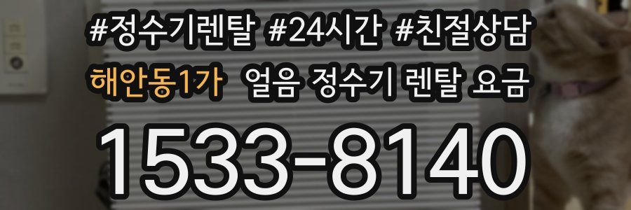 해안동1가 얼음 정수기 렌탈 요금