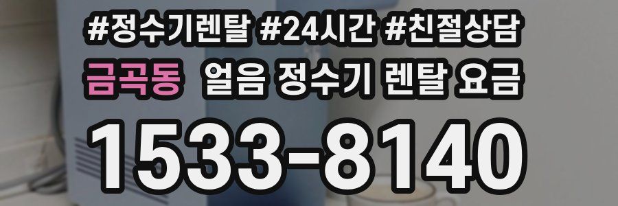 금곡동 얼음 정수기 렌탈 요금