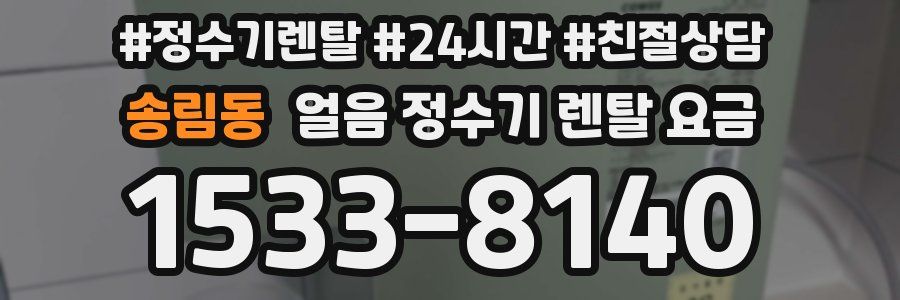 송림동 얼음 정수기 렌탈 요금