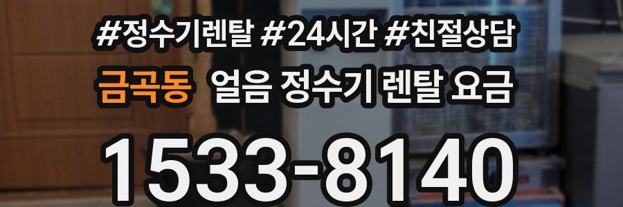 금곡동 얼음 정수기 렌탈 요금