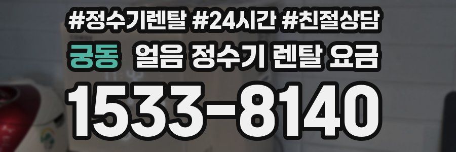 궁동 얼음 정수기 렌탈 요금