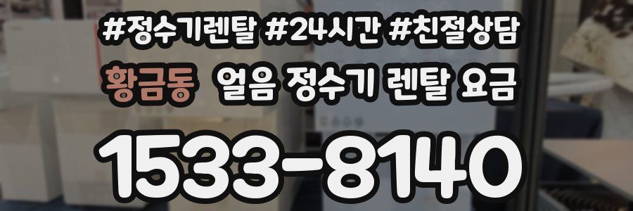 황금동 얼음 정수기 렌탈 요금