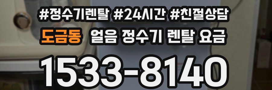 도금동 얼음 정수기 렌탈 요금