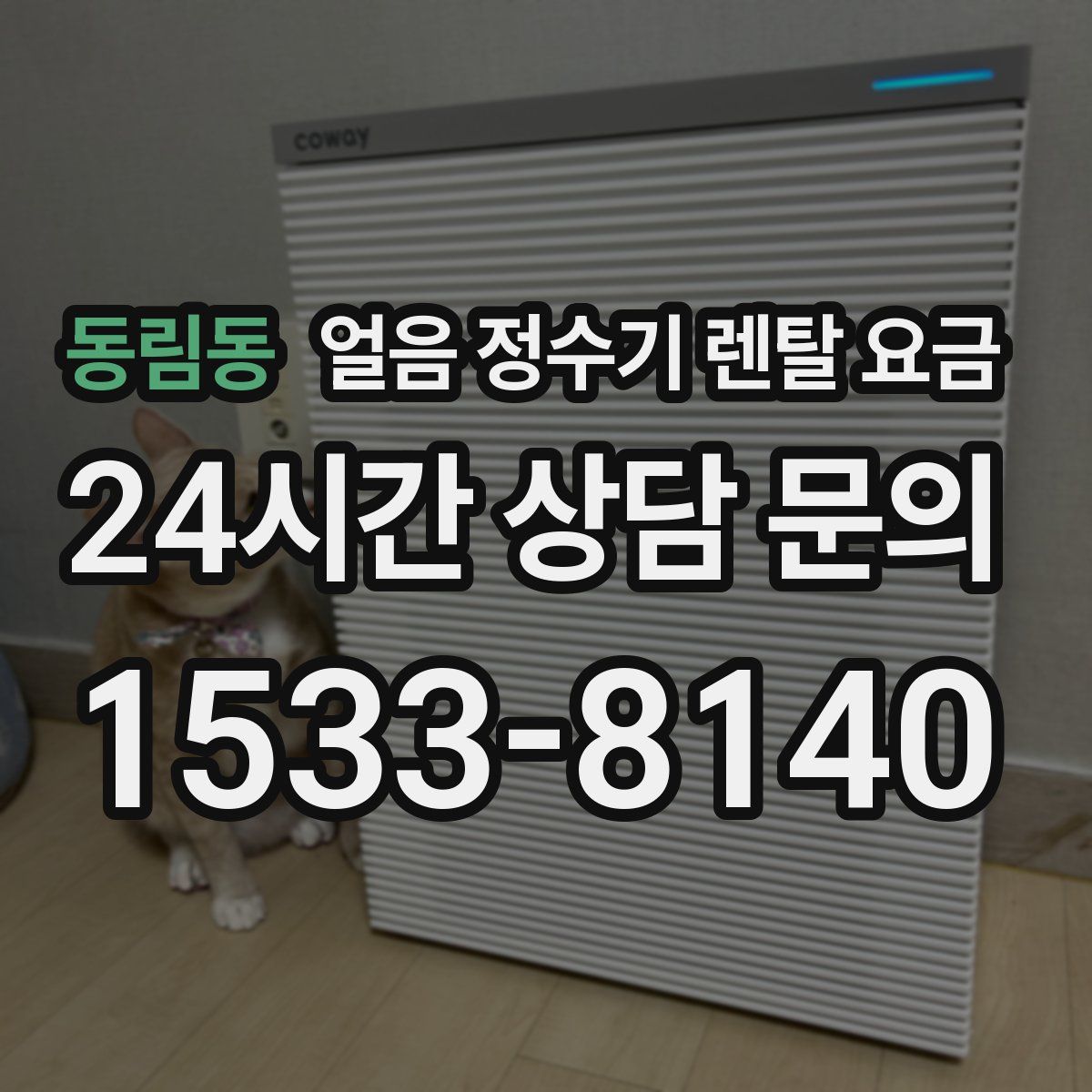 동림동 얼음 정수기 렌탈 요금