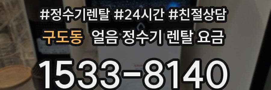 구도동 얼음 정수기 렌탈 요금