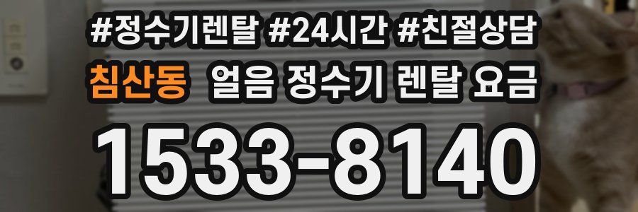 침산동 얼음 정수기 렌탈 요금