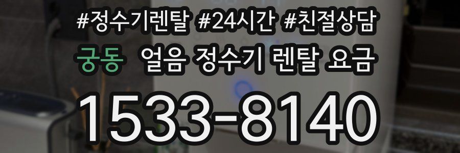 궁동 얼음 정수기 렌탈 요금