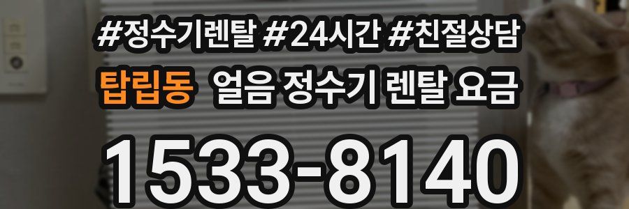 탑립동 얼음 정수기 렌탈 요금