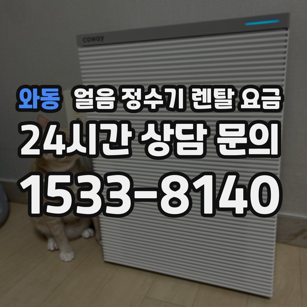 와동 얼음 정수기 렌탈 요금