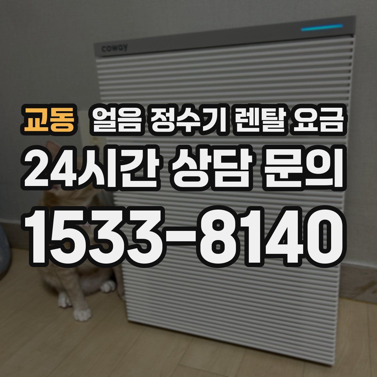 교동 얼음 정수기 렌탈 요금