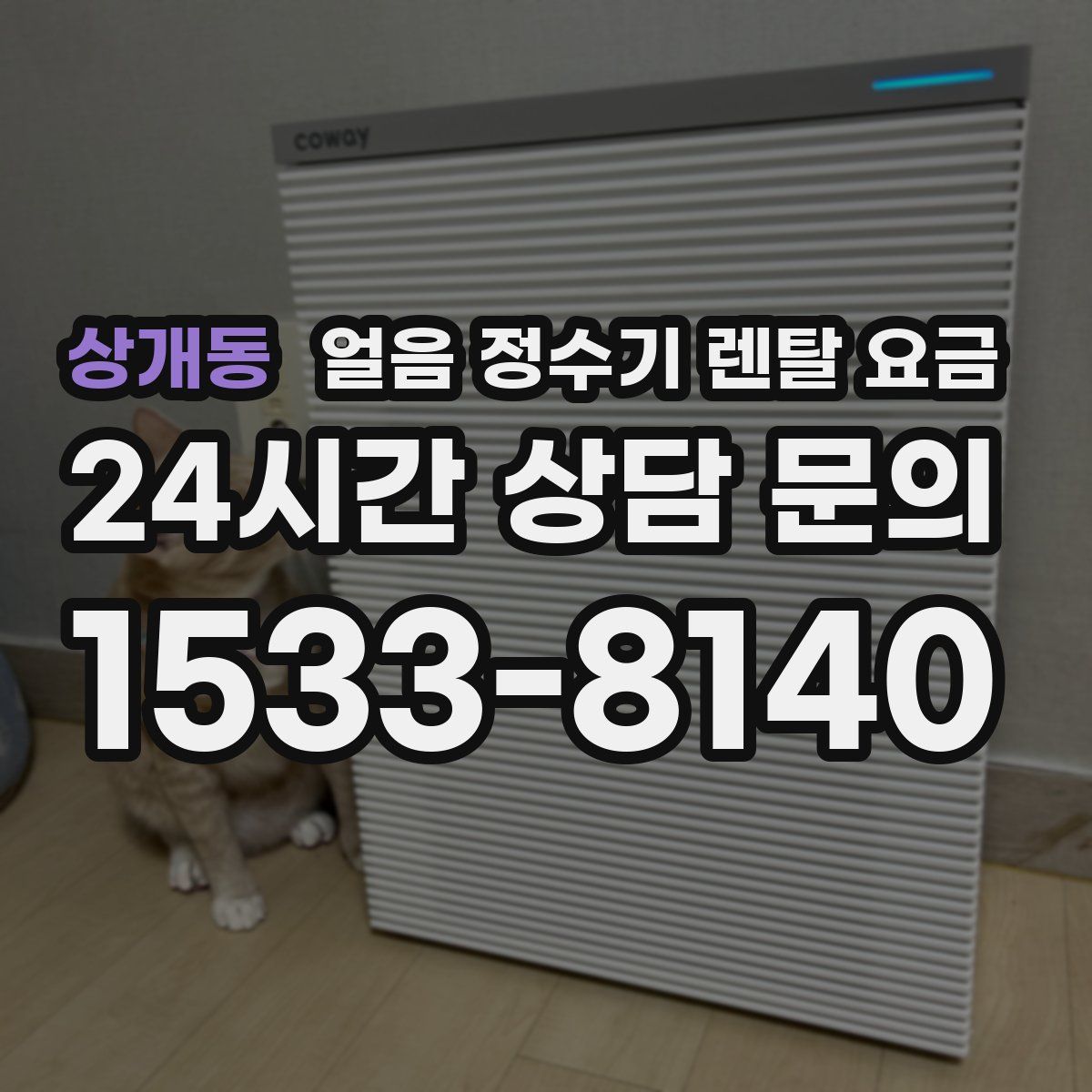 상개동 얼음 정수기 렌탈 요금