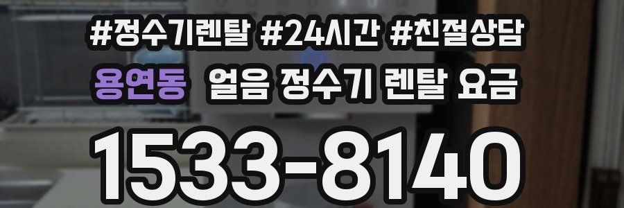 용연동 얼음 정수기 렌탈 요금