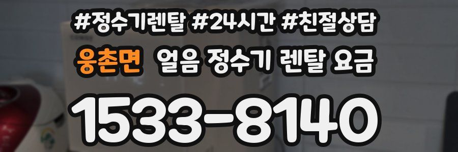 웅촌면 얼음 정수기 렌탈 요금