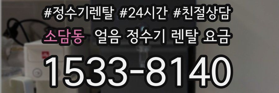 소담동 얼음 정수기 렌탈 요금