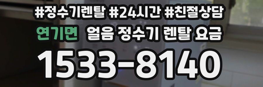 연기면 얼음 정수기 렌탈 요금