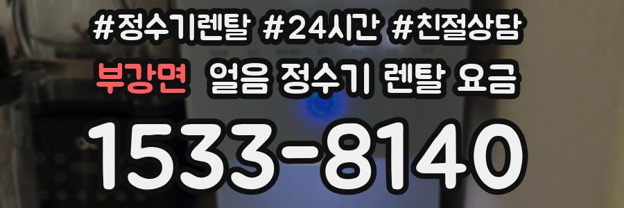 부강면 얼음 정수기 렌탈 요금