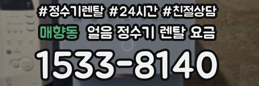 매향동 얼음 정수기 렌탈 요금