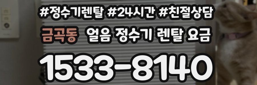 금곡동 얼음 정수기 렌탈 요금