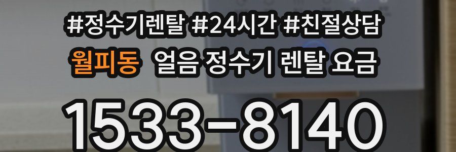 월피동 얼음 정수기 렌탈 요금