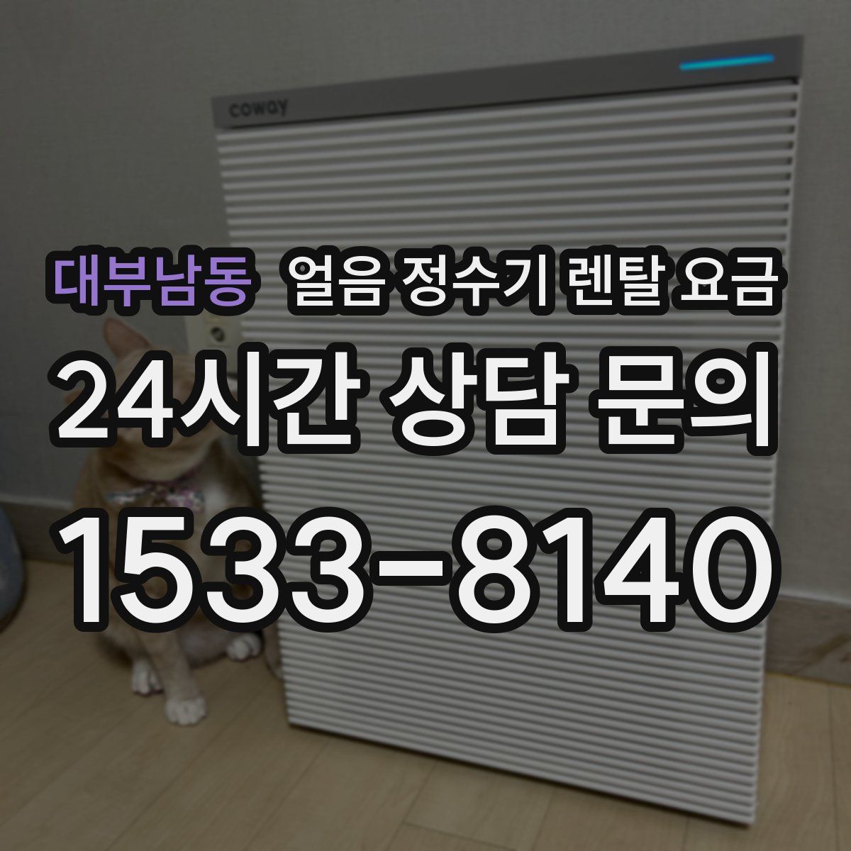 대부남동 얼음 정수기 렌탈 요금