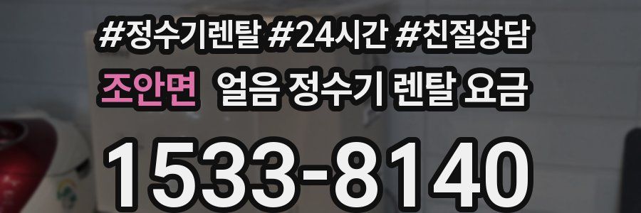 조안면 얼음 정수기 렌탈 요금