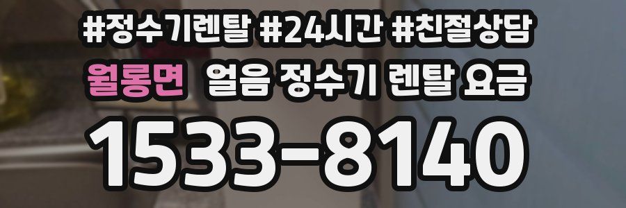 월롱면 얼음 정수기 렌탈 요금